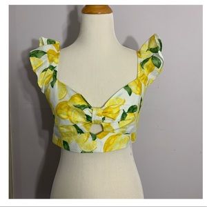 BCBG Lemonade Bralette Crop Top